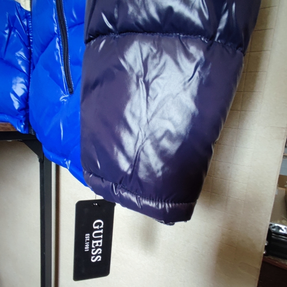 GUESS Chevron Hood Blue/White - Picture 3 of 7